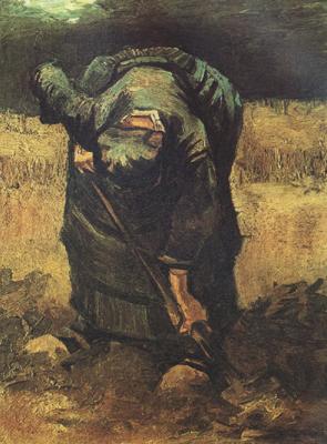 Vincent Van Gogh peasant Woman Digging (nn04) France oil painting art